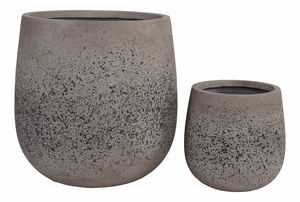 Set 2 ks kvetináčov Snenora (sivá)
