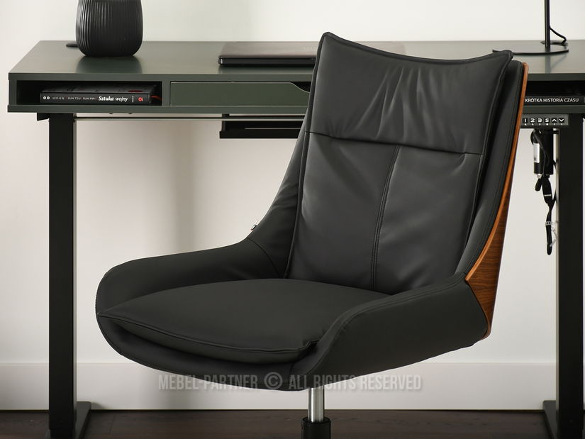 Stolica Lola (tamni orah + crna)