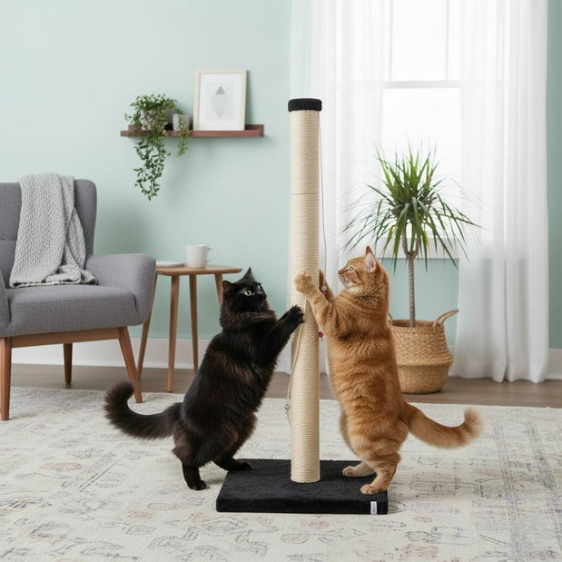 Škrabadlo pre mačky Areo (čierna)