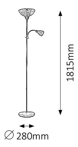 Stojanová lampa Ezra (medená + čierna)