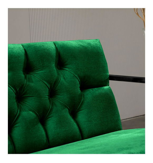 Kreslo Oslanossi (zelená + čierna)