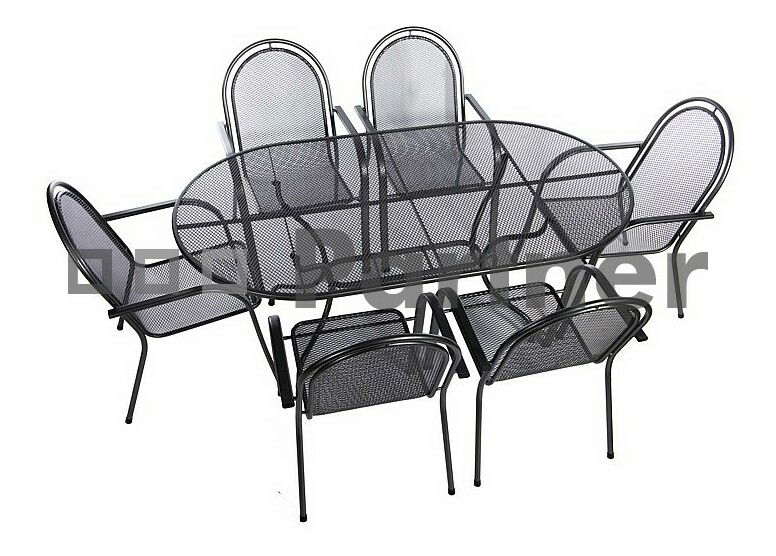 Záhradný nábytok Corina IV 160 cm 1+6 (Kov)