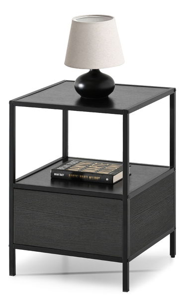 Nočný stolík Subsidios (čierna)