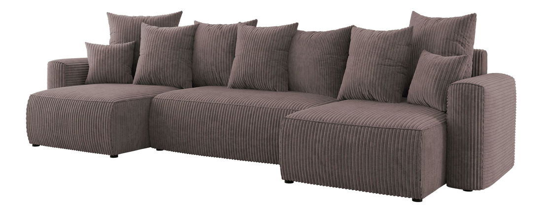 Kutna garnitura Denia U (tamnosmeđa)