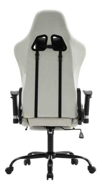 Uredska/gaming fotelja, bijela/crna, PAPIBAS