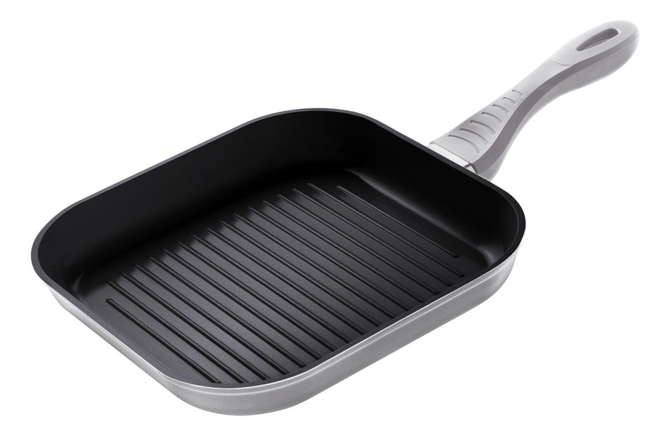 Panvica Lamart Cast na grilovanie 26cm (čierna/strieborná)