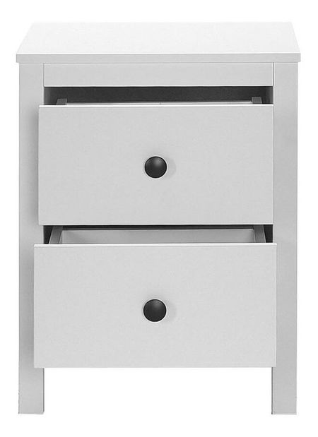 Nočný stolík Kiran 3 (biela)