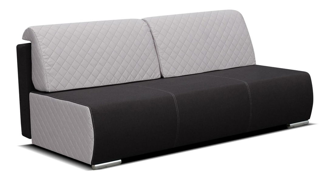 Canapea 3 locuri Lottie (Gri + Negru)