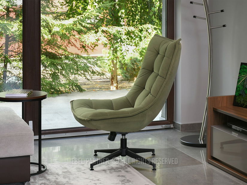 Fotel Palma (oliva + fekete)