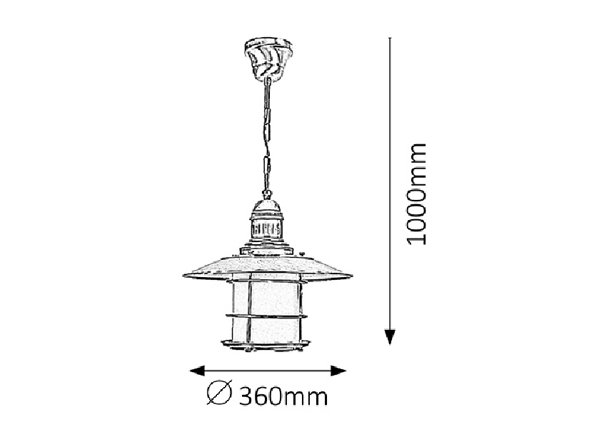 Závesné svietidlo Sudan 7993 (bronzová)