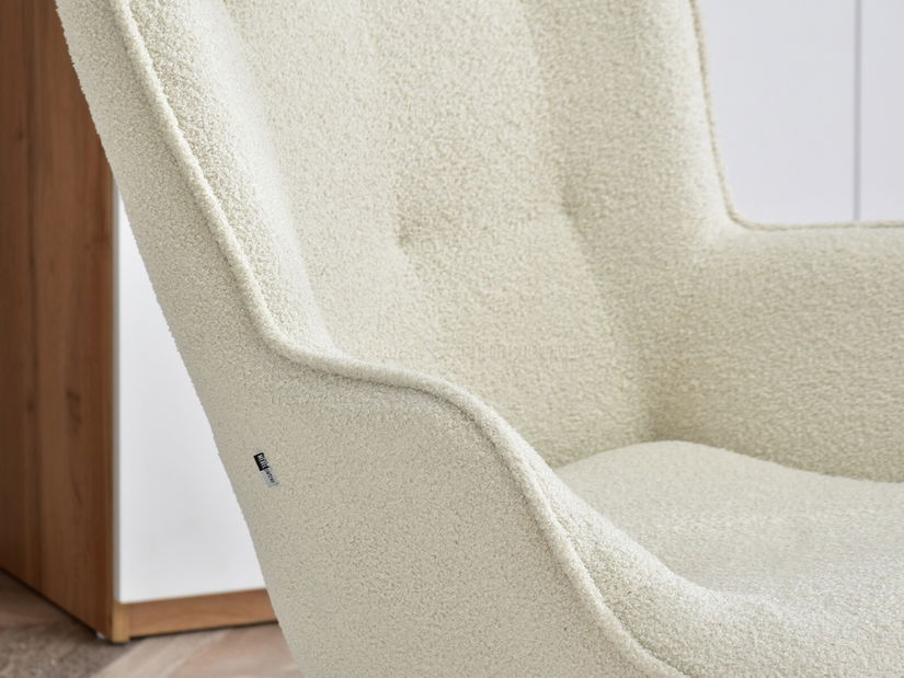 Fotelja Nutri (krem + bukva)