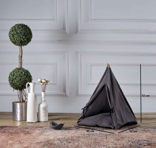 Domček pre domáce zvieratá Peta (sivá)