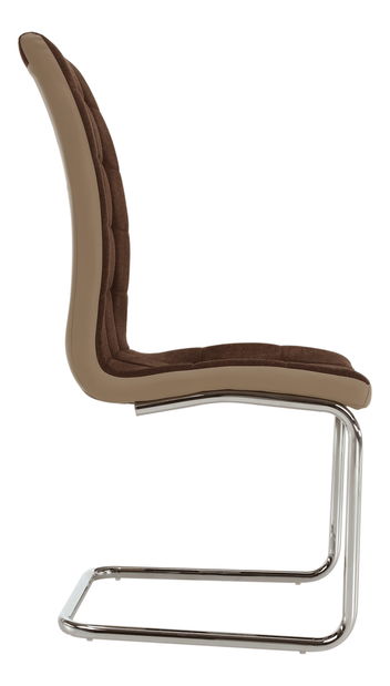 Scaun de sufragerie Santa new (maro + bej + Crom)