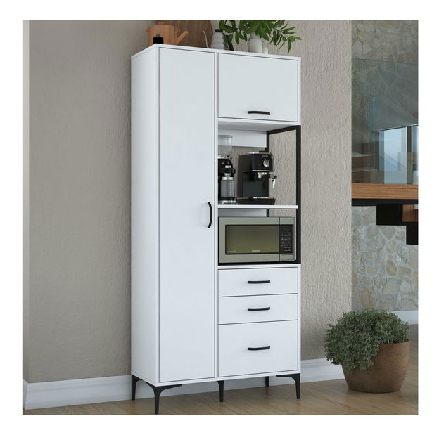 Dulap cu rafturi Jenaretta 112 (alb)