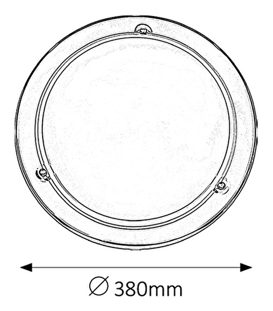 Stropné svietidlo Ufo 5143 (chrómová + opálové sklo)