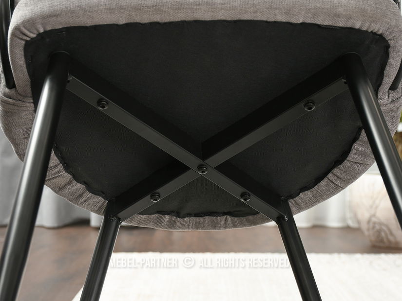Stolička Carma K (sivá + čierna)