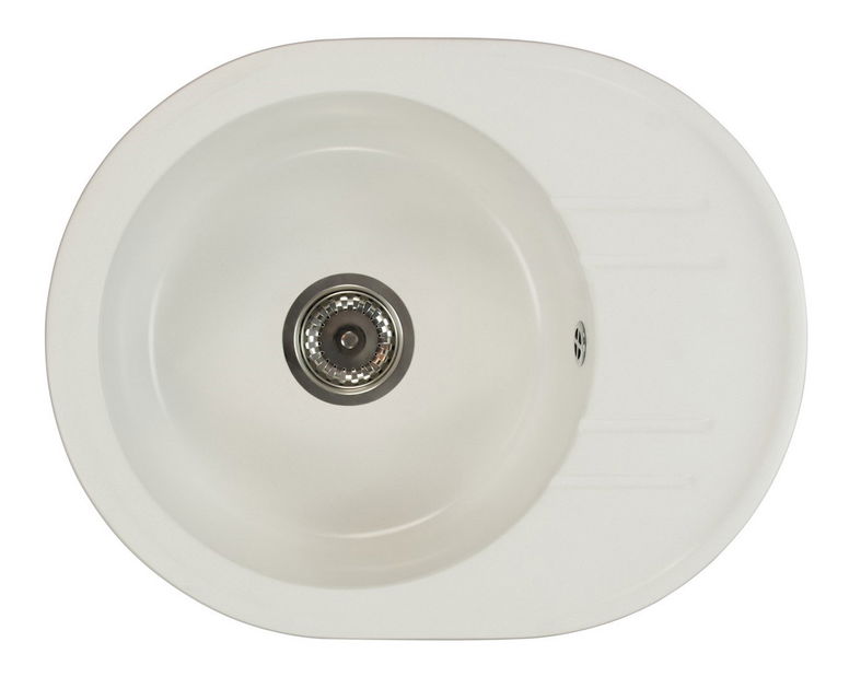 Chiuvetă de bucătărie Baltera (alb) (fără orificiu pentru robinet)