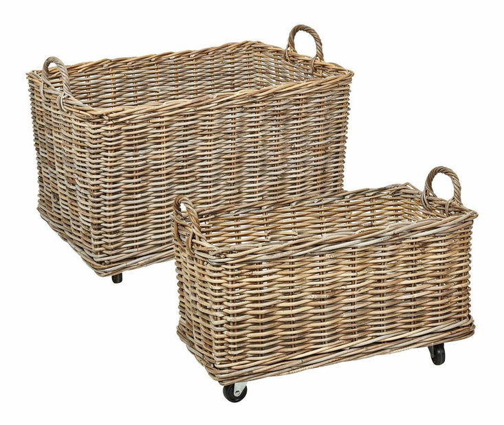 Set 2 ks košíkov Kitza (prírodná)