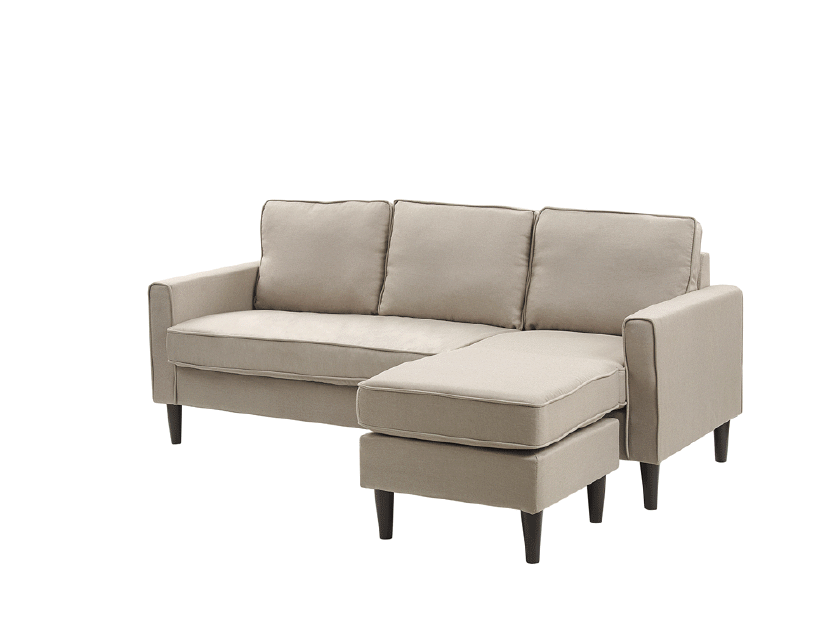 Canapea trei locuri ARRAN (bej) (cu taburete)