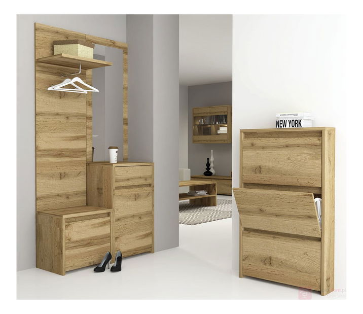 Dulap cu rafturi Taylor (Stejar wotan)