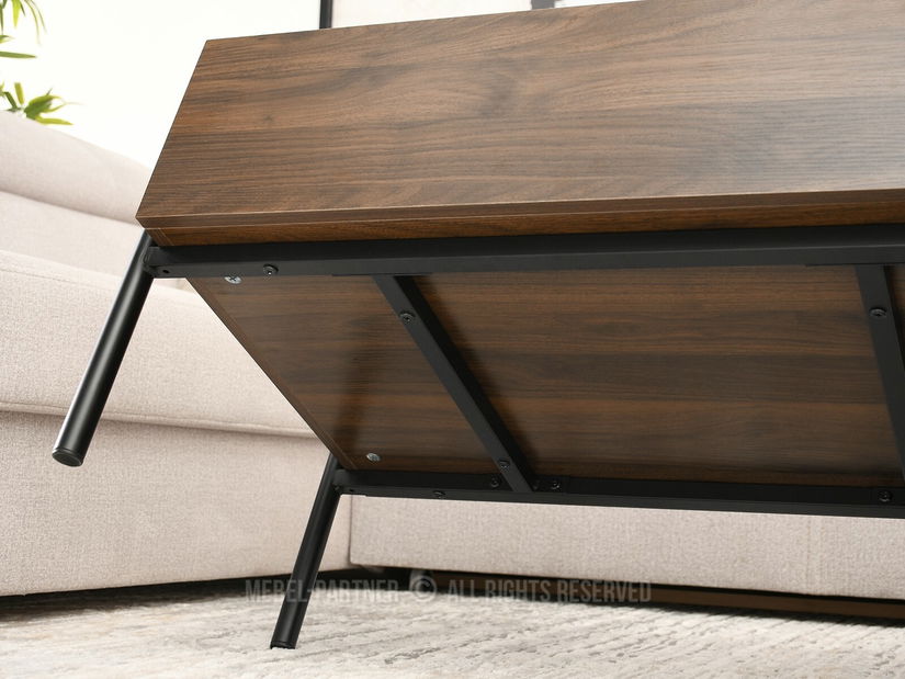 Dohányzóasztal Bertina M (bézs + fekete)