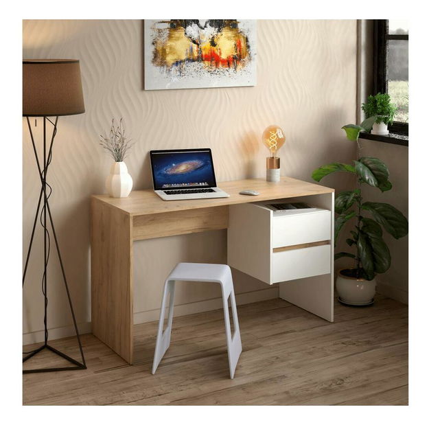 PC stolić Titanes (hrast artisan + bijela) 