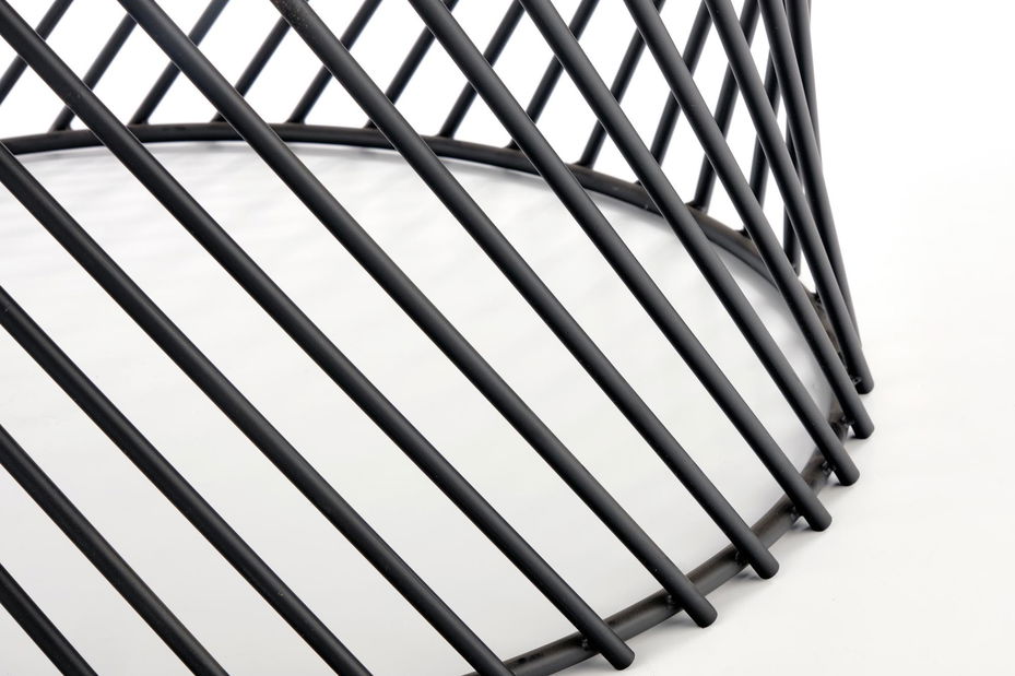 Dohányzóasztal Mawaro (szürke mramor + fekete)