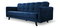Pohovka trojsedačka Lisabona (tmavomodrá) 