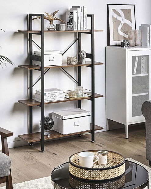 Regál DERRY (sötét fa)