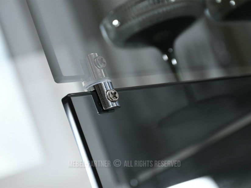 Masă sufragerie Fernandez (sticlă fumurie)