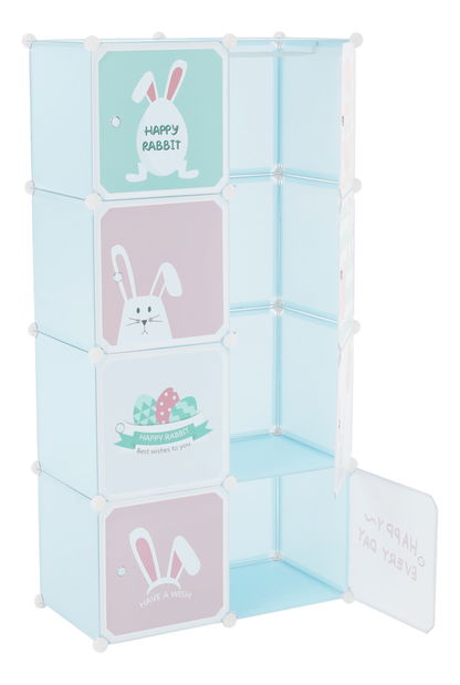 Gyerek moduláris szekrény Fran (kék)