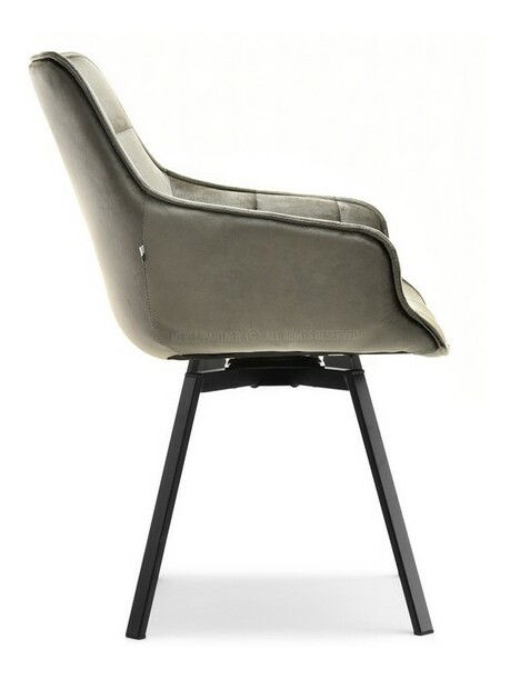 Stolička Aranbura (sivá metalická + čierna)