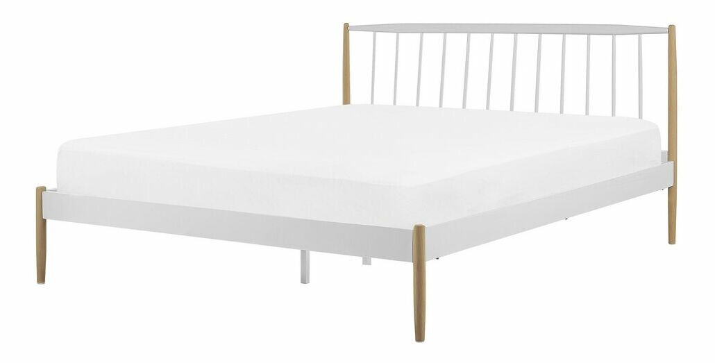 Manželská posteľ 140x200 cm Mares (biela)