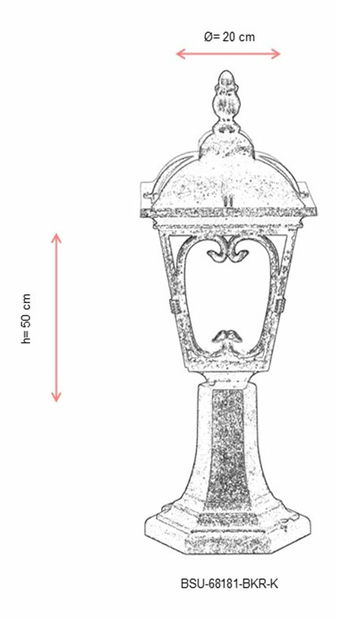 Vonkajšie nástenné svietidlo Braeden (hnedá)