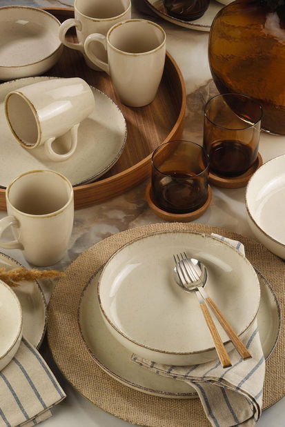 Étkészlet (16 db.) Moskva (krém)