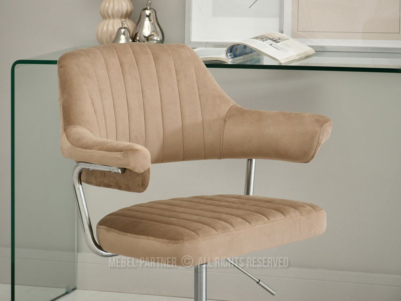 Stolička Merylyn (béžová + chrómová)