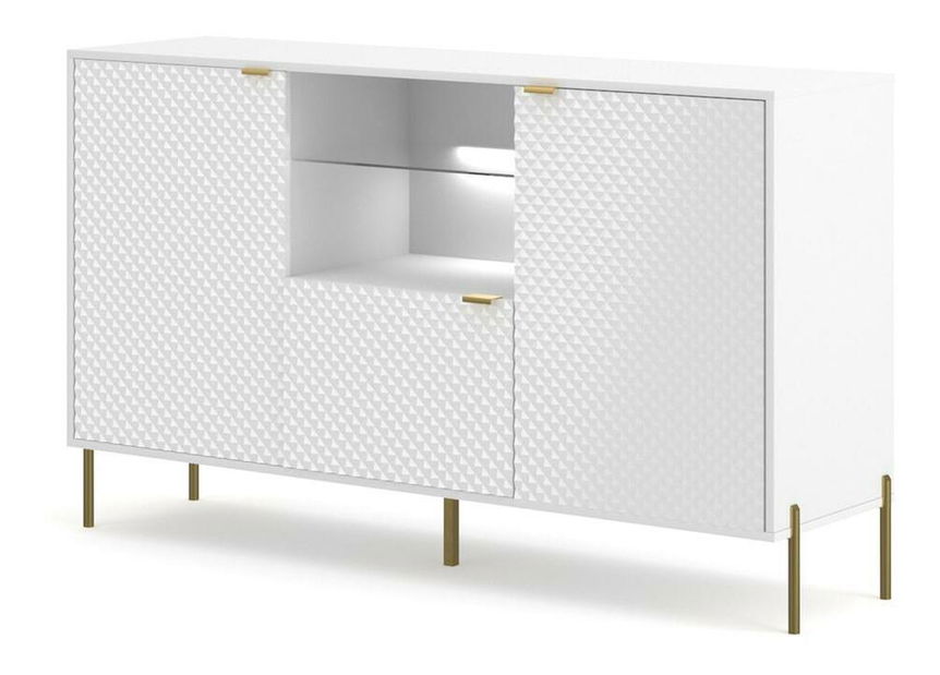 Skrinka Calvo C4 (biela + zlatá)