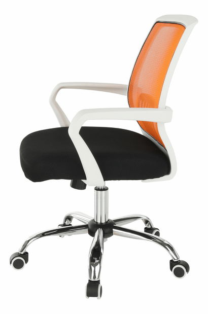 Kancelárske kreslo Leledo oranžová + čierna 