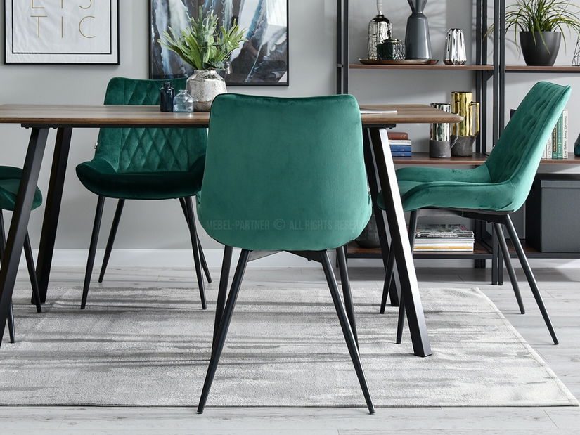 Stolička Aron (zelená + medená)