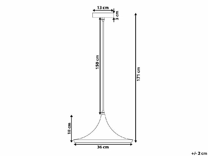 Závesná lampa Yanuko (biela)