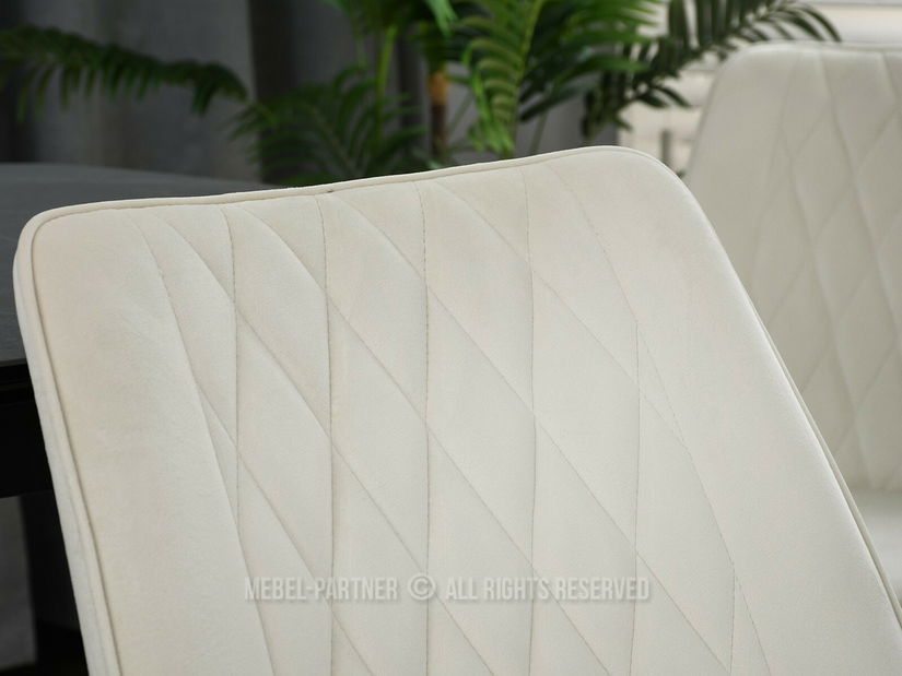 Szék Aron (krém + króm)