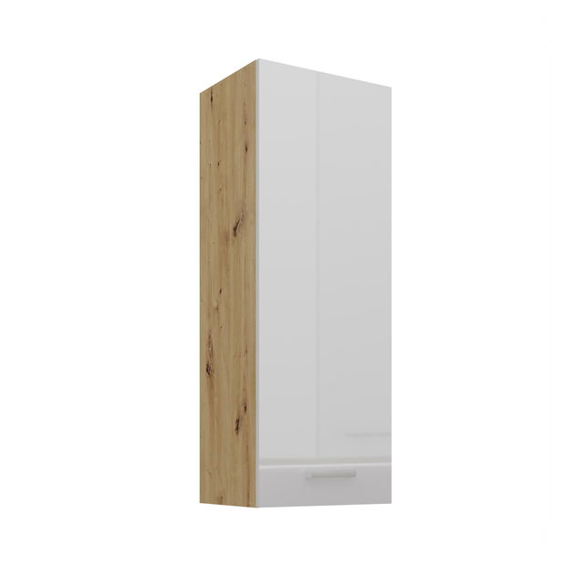 Dulap superior de bucătărie Arryn 40 G-108 1F (Cadru: stejar artisan / front: alb lucios)