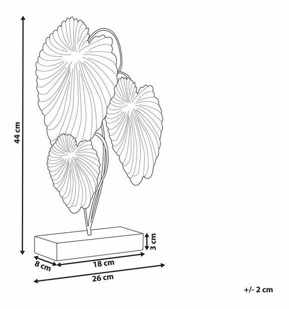 Dekoratív figura Hadid (ezüst)