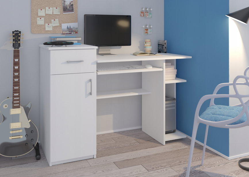PC stolík Nymis (biela)