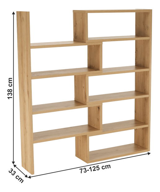 Polcos szekrény Klonale II (artisan tölgy)
