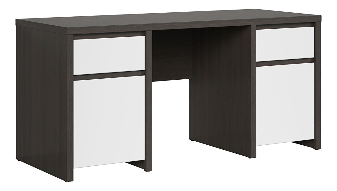 PC stolík BRW Kaspian BIU2D2S/160 (wenge + biela)