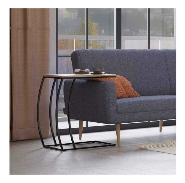 Pomoćni stolić Losuku 9 (orah + crna)