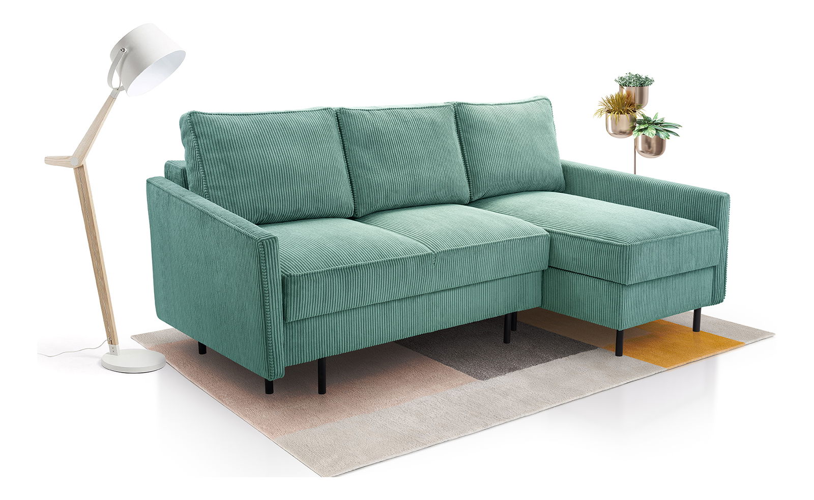 Sarokkanapé Robia (J) (mentol)