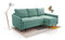 Rohová sedačka Robia (P) (mentolová)