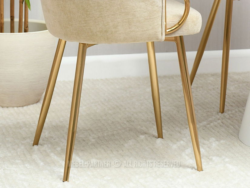 Scaun Carma K (crem + auriu)